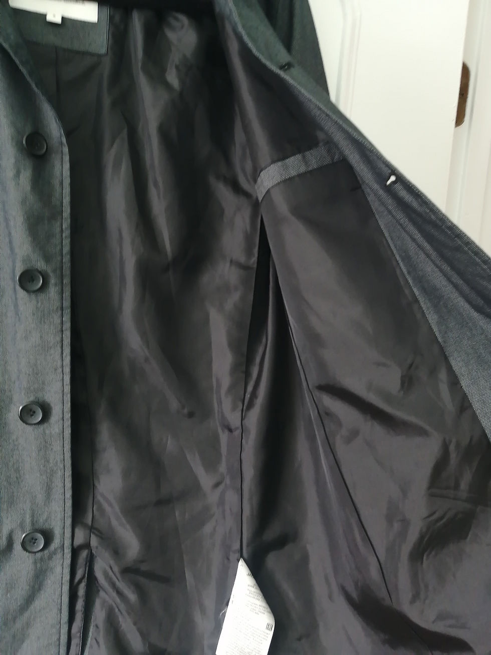 Miniature : Jack & Jones S Charcoal Single-Breasted Trench Coat