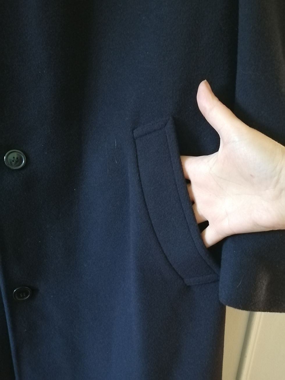 Miniature : Oscar de la Renta Men's Pea Coat 70% Wool, 20% Nylon,10% Cashmere 