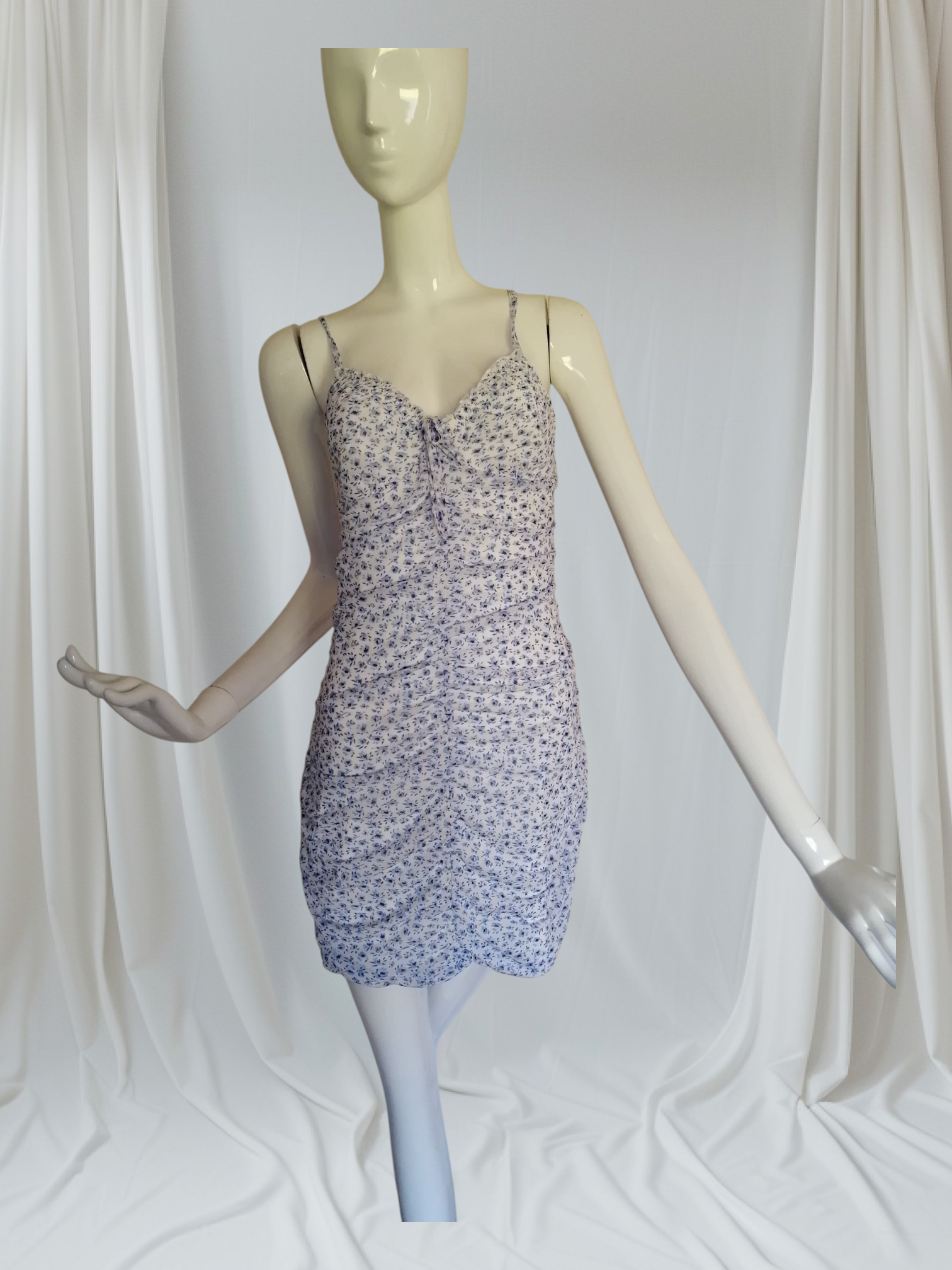 H&M Lavender Floral Mini Slip Dress M