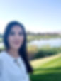 beautiful woman with Peace of Mind on golf course