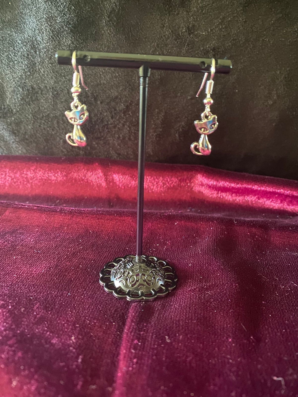 Thumbnail: Small cat charm jewellery