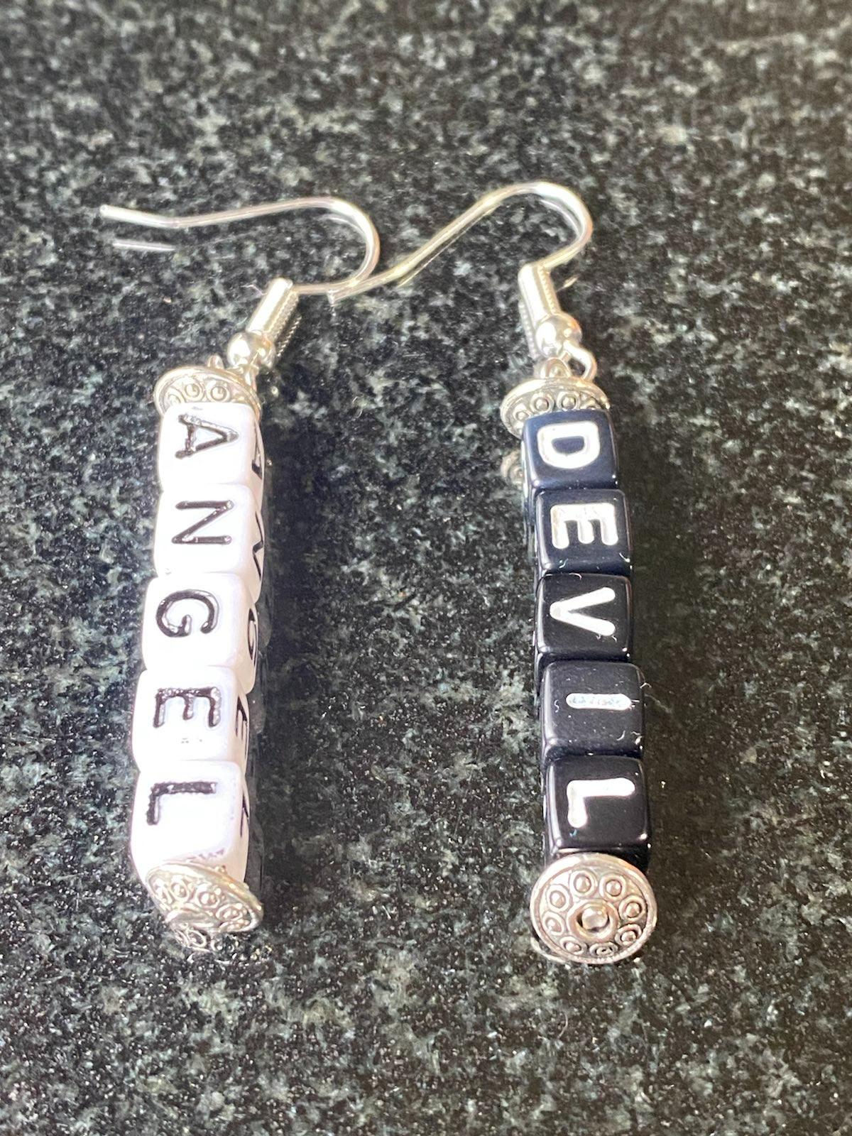 Word earrings