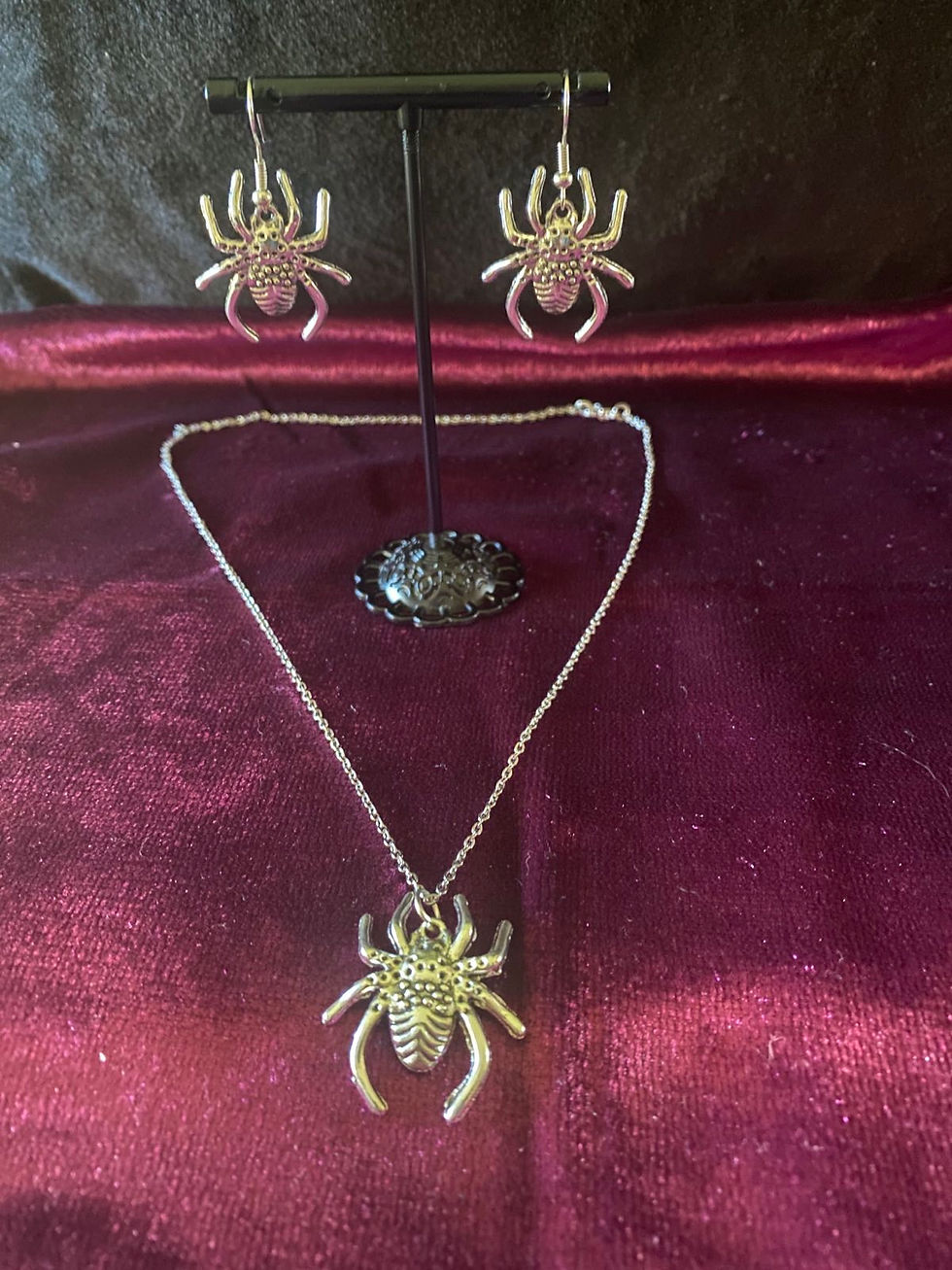 Thumbnail: Large spider charm jewellery