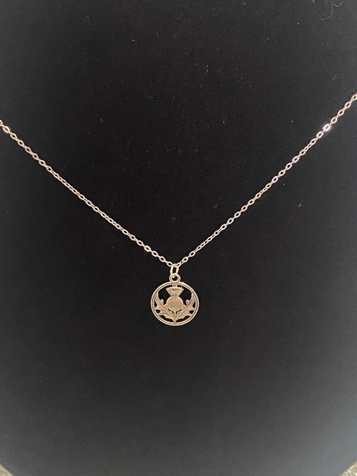 Thistle necklace