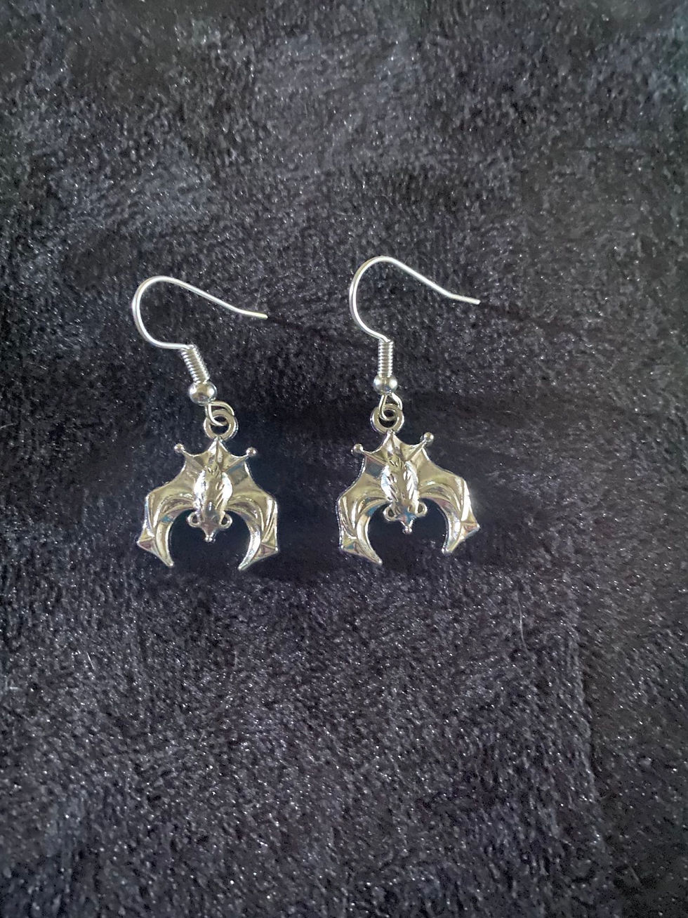 Upside down bat charm jewellery