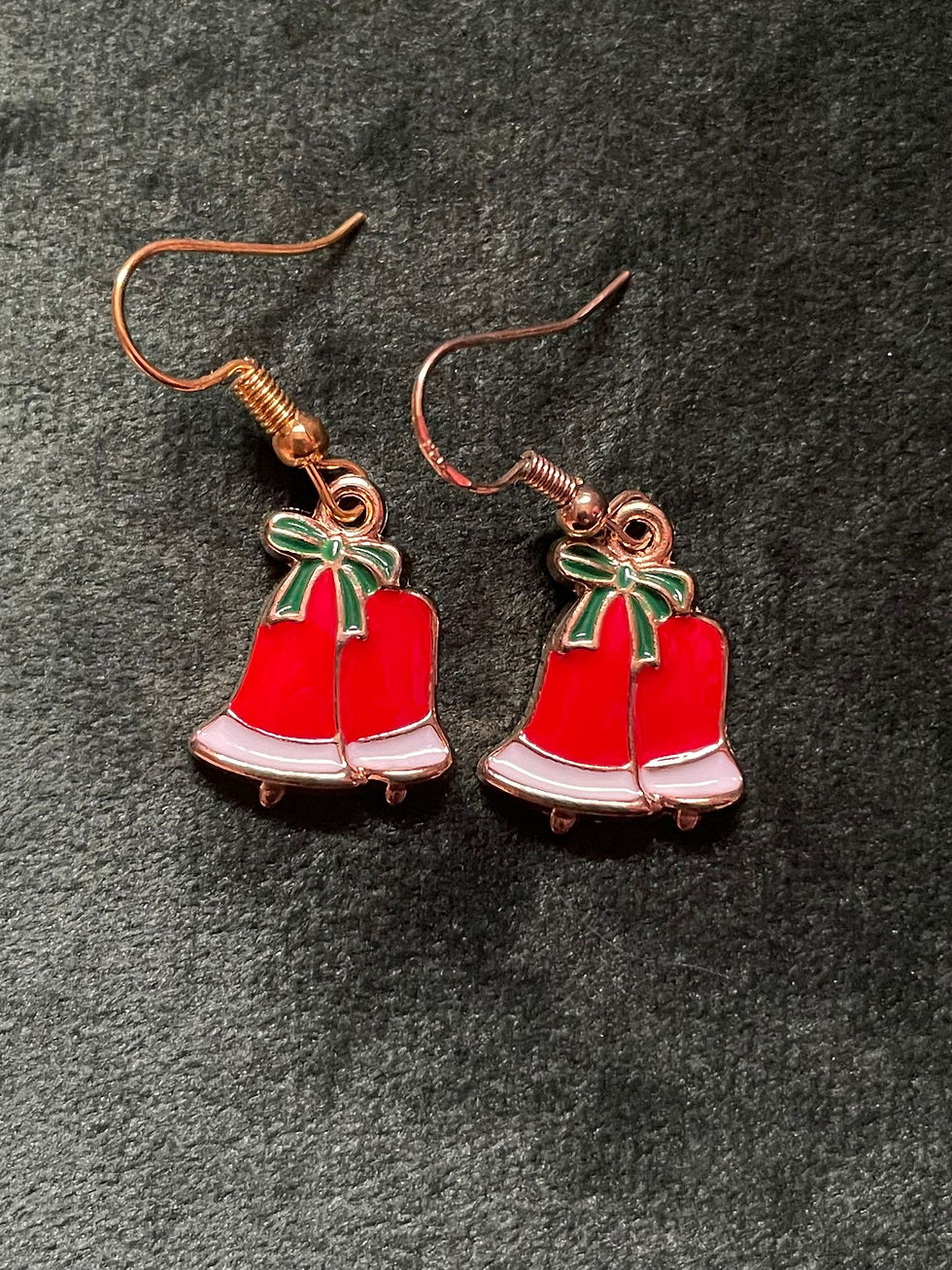 Thumbnail: Christmas bell earrings