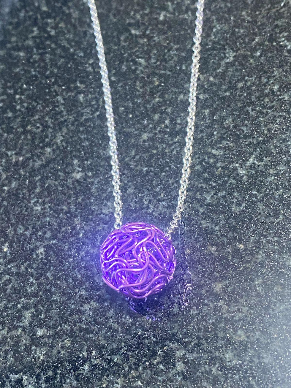 Thumbnail: Scribble ball necklace