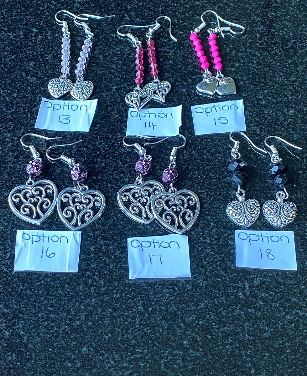 Thumbnail: Silver heart earrings