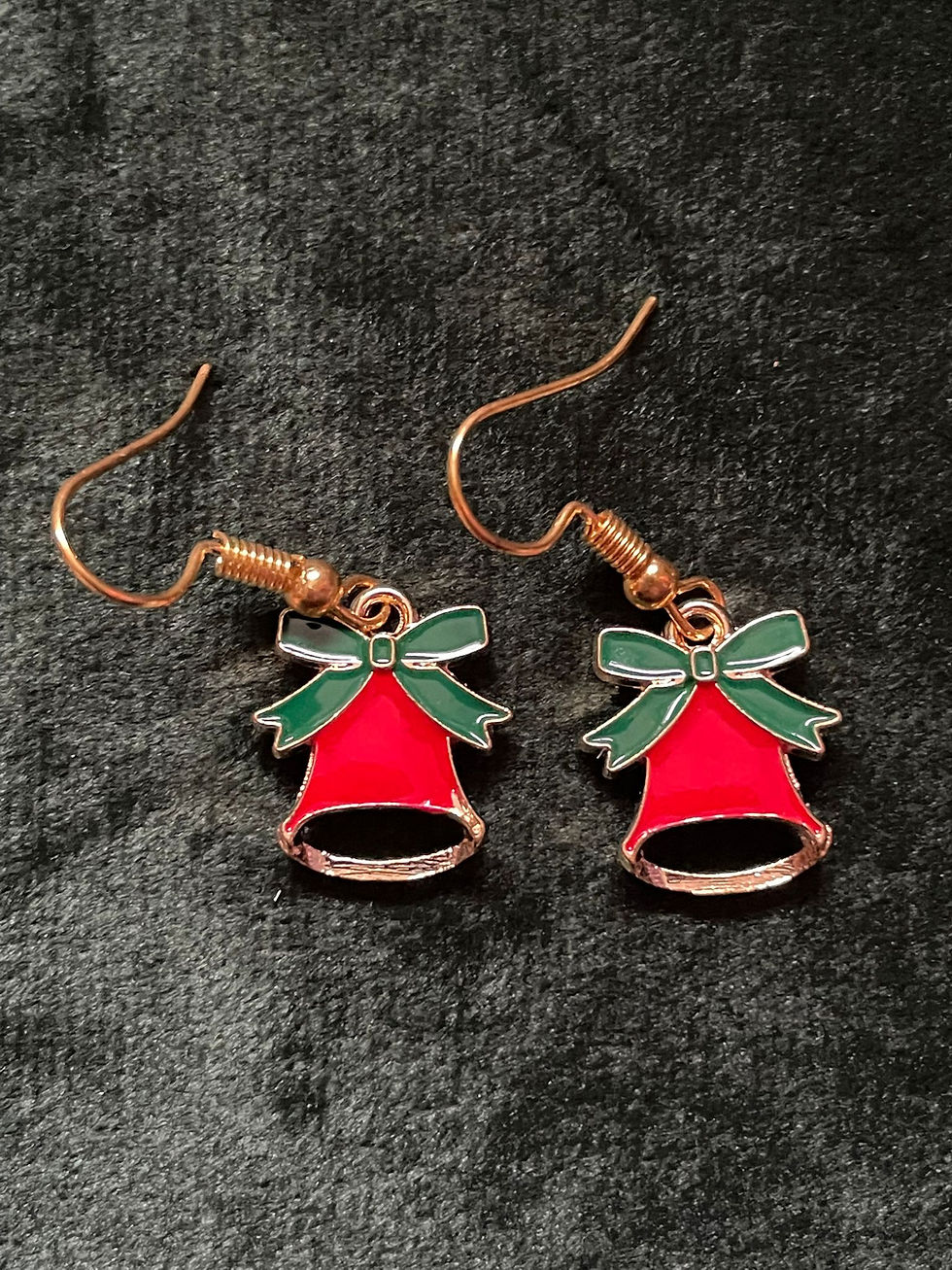 Thumbnail: Christmas bell earrings