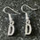 Thumbnail: Silver initial earrings