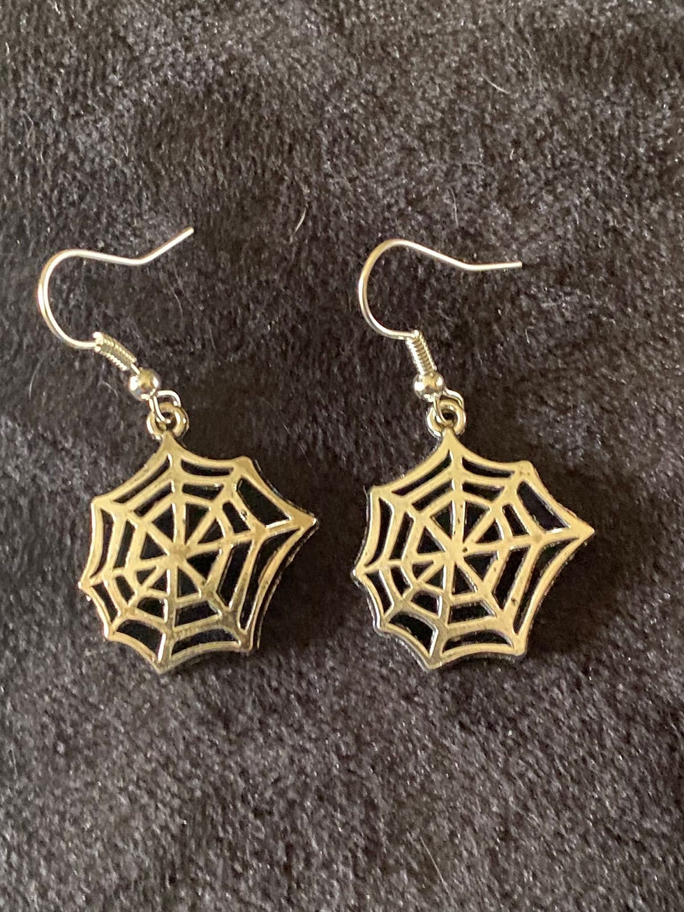Small spider web charm jewellery