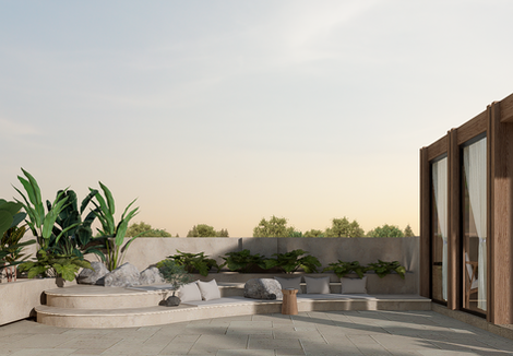 Terrace landscaping and design