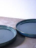 Glazed Ceramic Quarter Plates Detailed View