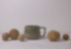 Textured Ceramic Tea Cup Front View