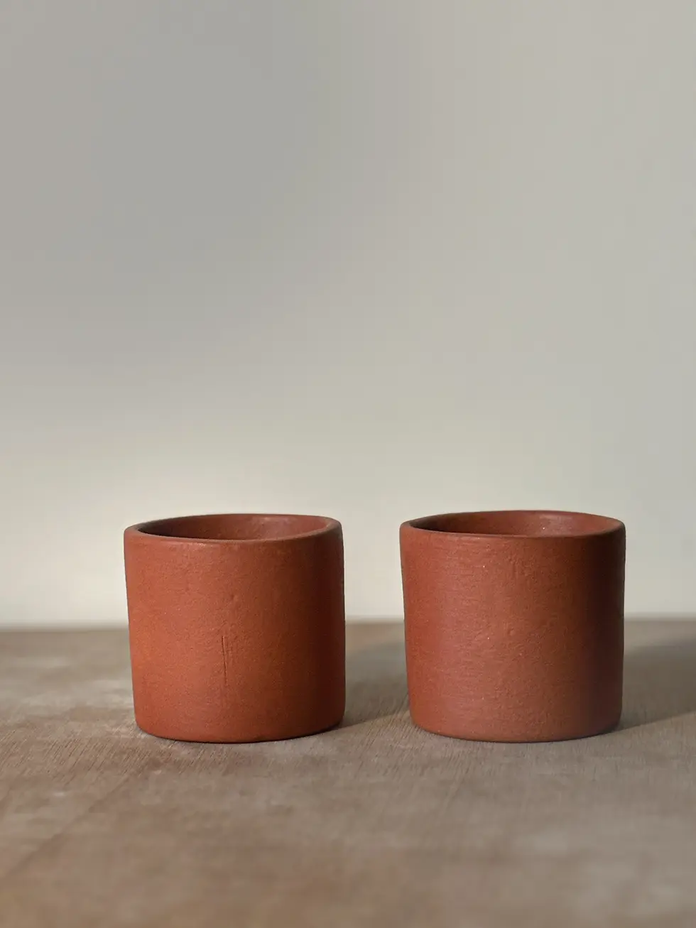 Thumbnail: Terracotta Handmade Mugs Front View