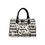 Thumbnail: Vauje Cream Diamond Houndstooth Sweatshirt and Handbag Set