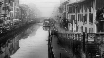 Enrico Nocito Fotografia - Naviglio grande - Milano, inverno sul naviglio a milano