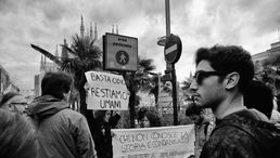 Enrico Nocito fotografia - Comizio Matteo Salvini a Milano piazza Duomo