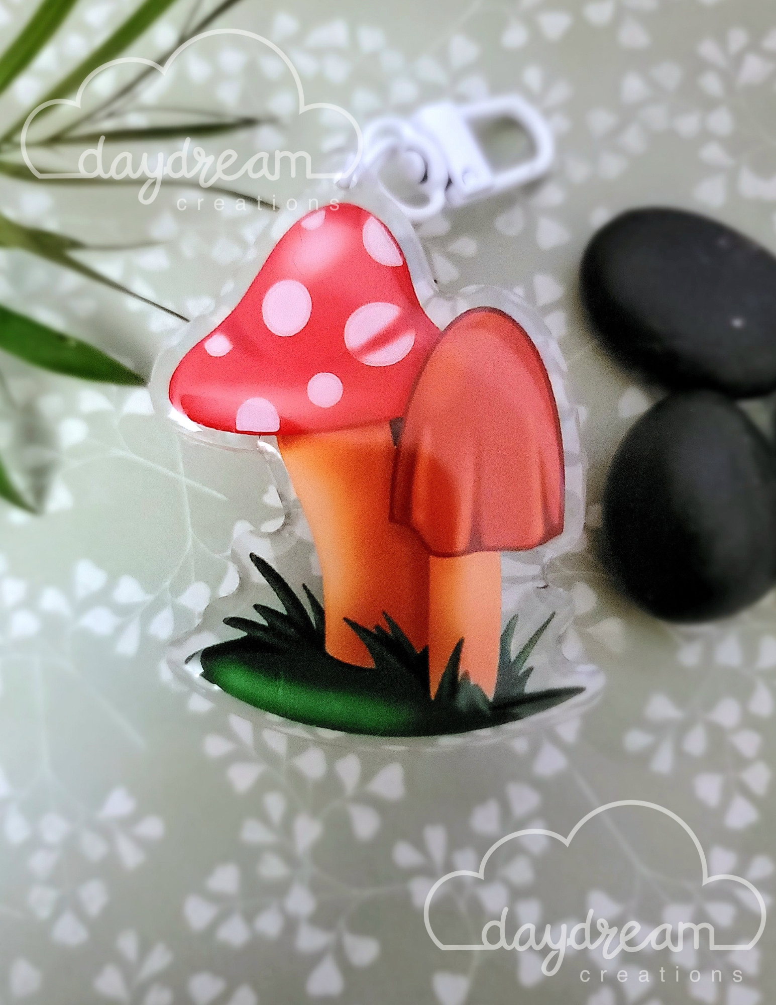 Delightful Mushroom Acrylic Key Chain