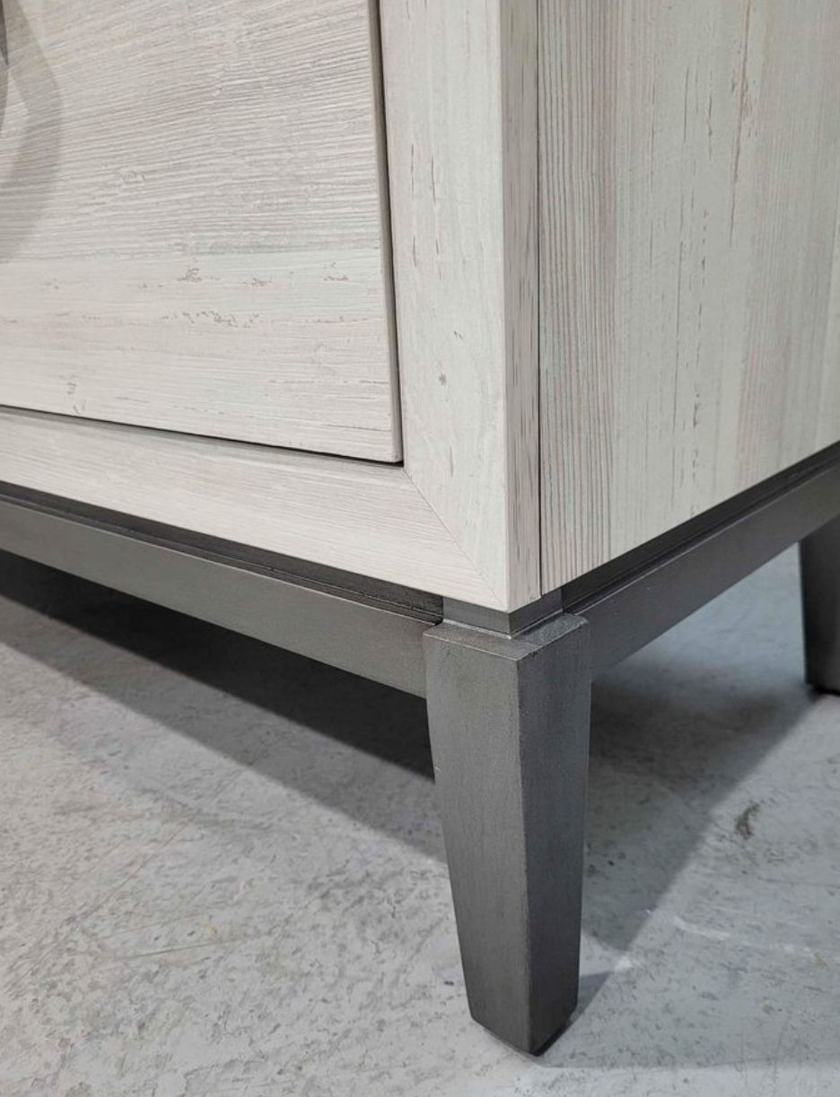 Thumbnail: New Contemporary 6-Drawer Dresser, Rustic White, Gray