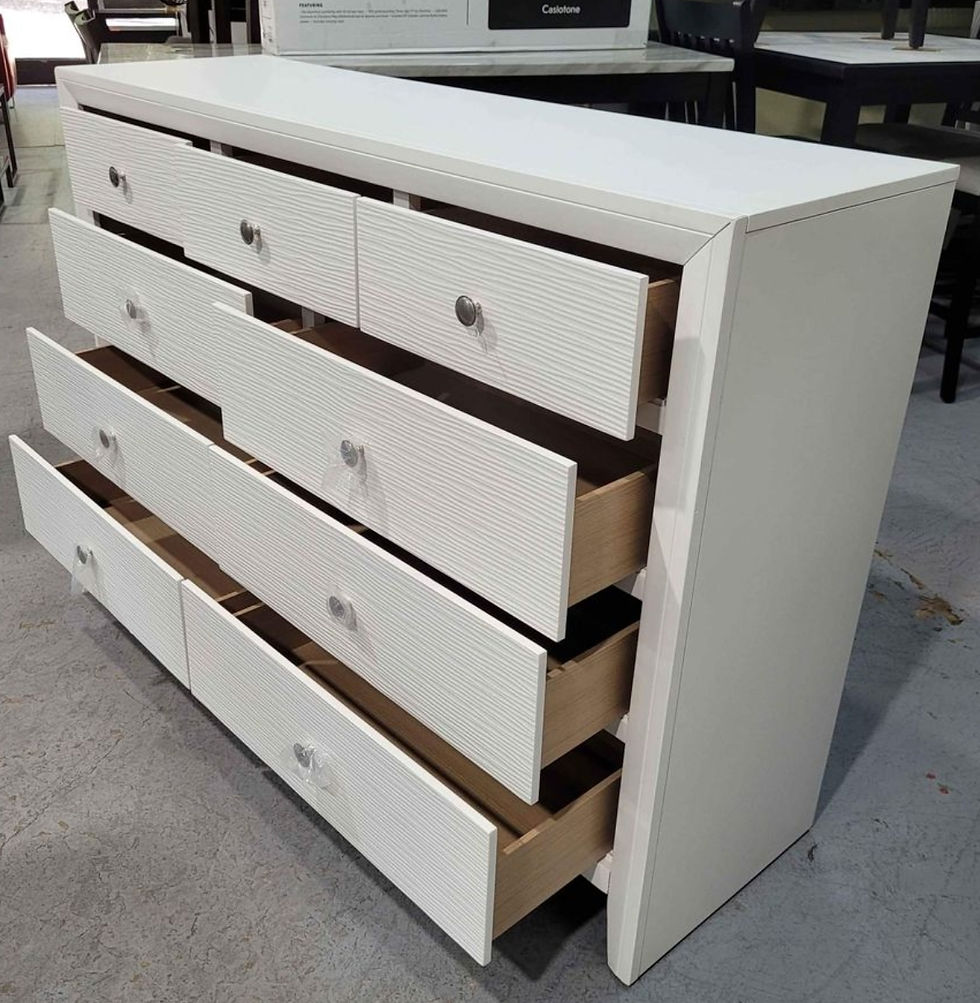 Thumbnail: New Contemporary 9-Drawer Dresser, White