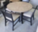 Thumbnail: New Contemporary 5-Piece Round Dining Set, Black & Gray