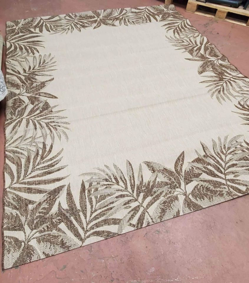 Thumbnail: New Outdoor Area Rug, 8ft x 10ft, Sand Color