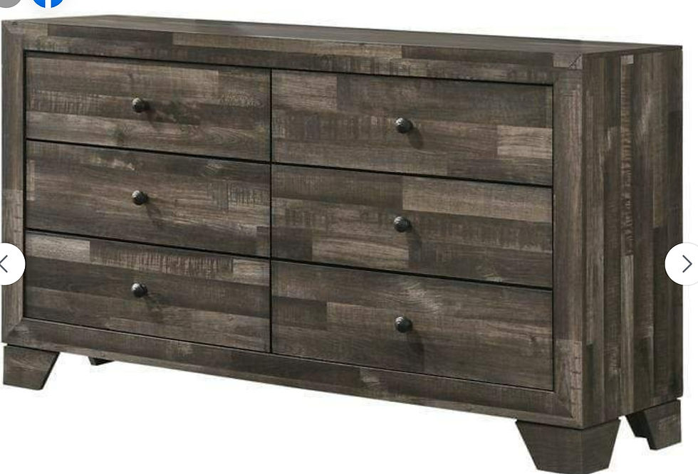 Thumbnail: New Rustic Brown Queen Platform Bedroom Set