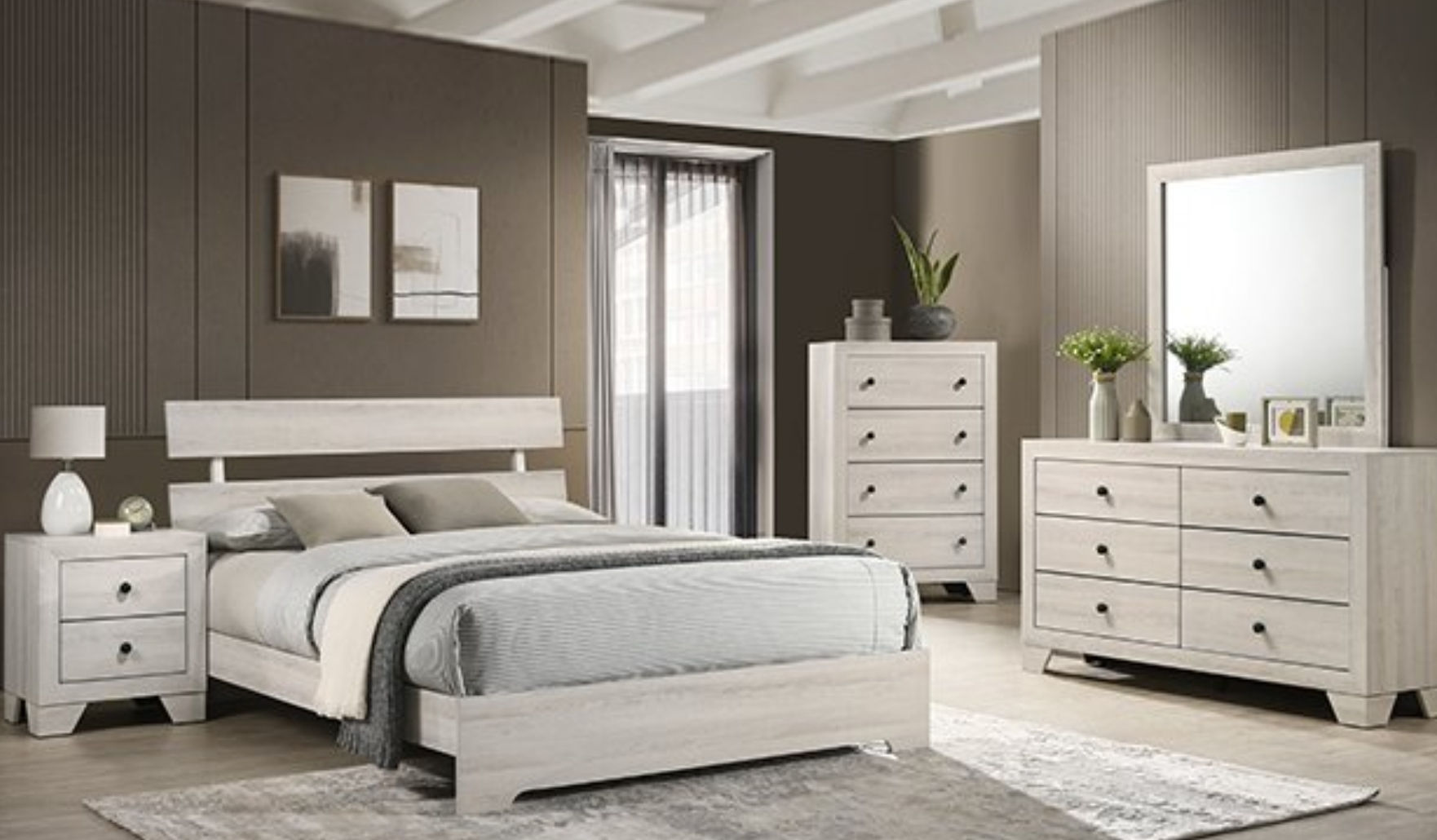 New Queen Bedroom Set, White
