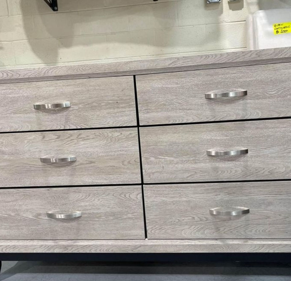 Thumbnail: New 6 Drawer Dresser, Beige