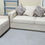 Thumbnail: New Cream Fabric Sofa And Swivel Chair Set