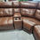 Thumbnail: Top Grain Leather Sectional Recliner Sofa with Power Headrests