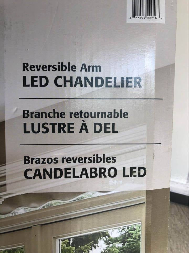 Thumbnail: New 5-Light LED Chandelier, Satin Bronze Finish