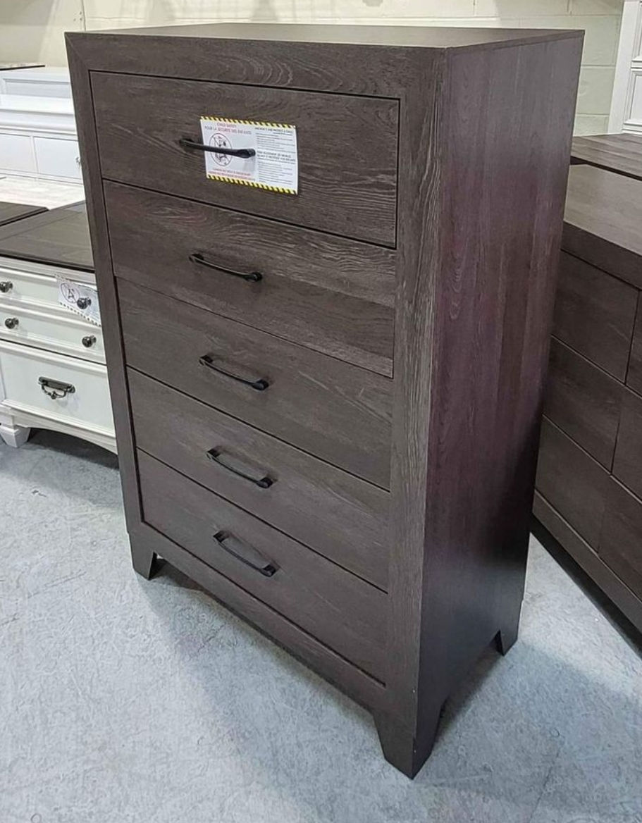 Thumbnail: New Brown Chest With 5 Drawer