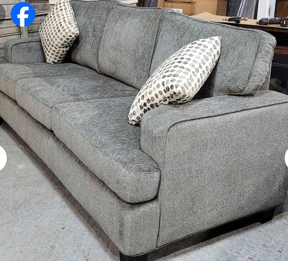 Thumbnail: New Fabric Sofa With Pillow, Ink Grey