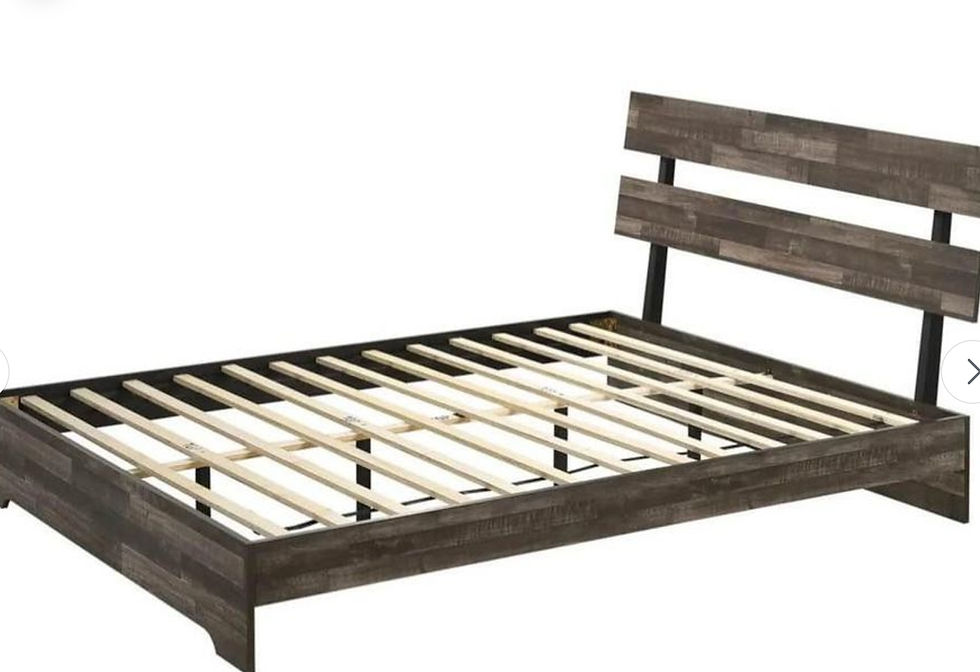 Thumbnail: New Rustic Brown Queen Platform Bedroom Set