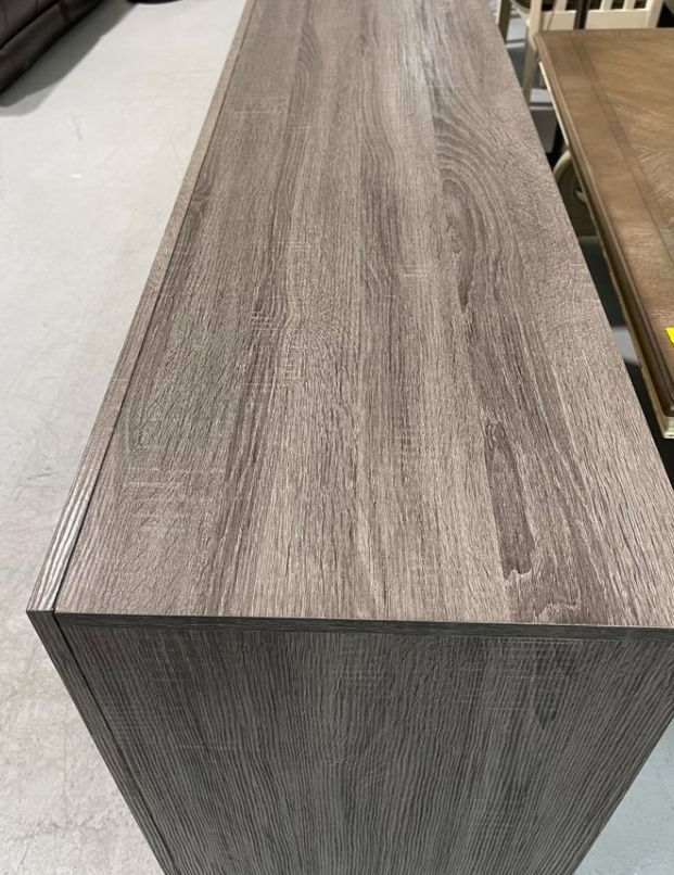 Thumbnail: New Gray Console TV Stand, For TV up to 65