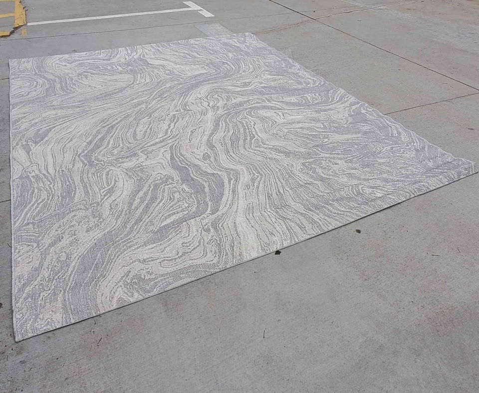 Thumbnail: New Naples outdoor Area Rug 8ft x 10ft, Gray