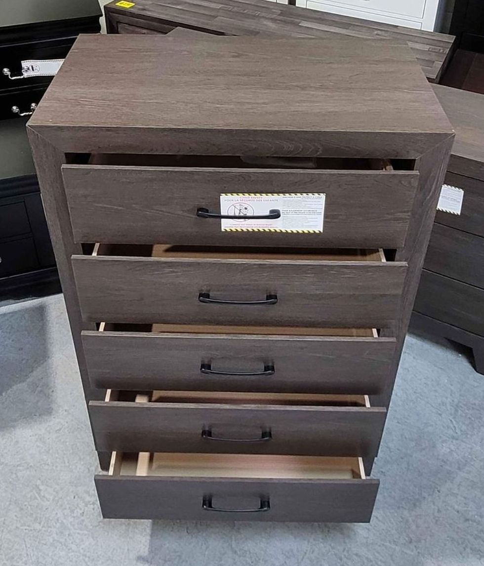 Thumbnail: New Brown Chest With 5 Drawer