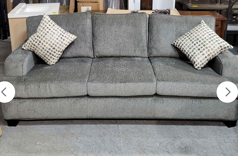 Thumbnail: New Fabric Sofa With Pillow, Ink Grey