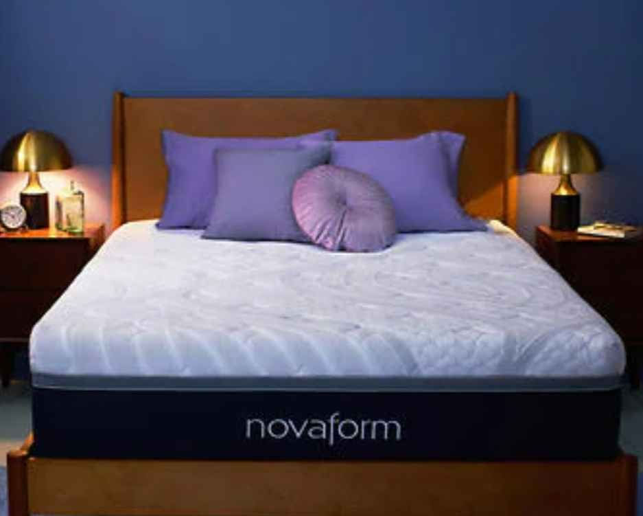 Thumbnail: New Novaform 14" Comfort Grande Plus Gel Memory Foam Mattress Medium, Queen