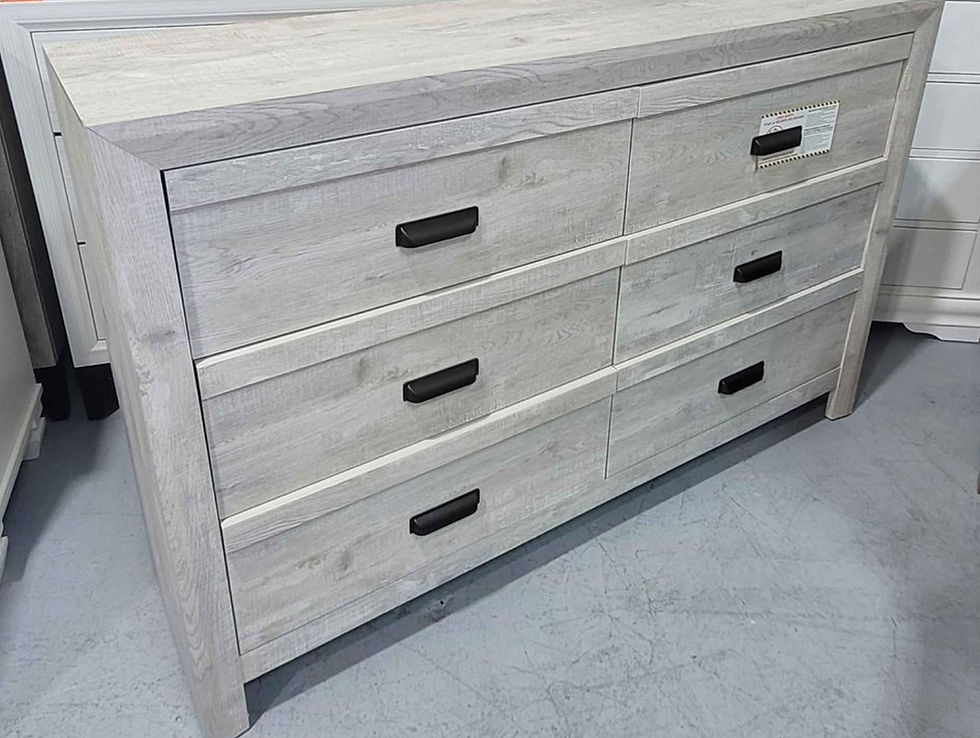 Thumbnail: New 6 Drawer Dresser, Cream