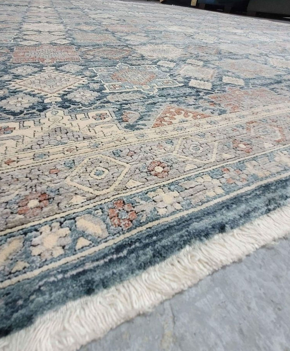 Thumbnail: New Empire Rug Collection, Titus Blue, 8' x 10'