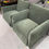 Thumbnail: 2 New Fabric Accent Chair, Green