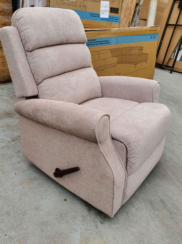 Thumbnail: New Fabric Rocker Recliner, Tan