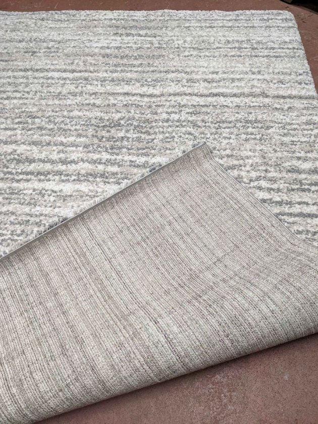 Thumbnail: New Thomasville Bali Shag Rug, 6'6" x 9'6", Beige & Gray