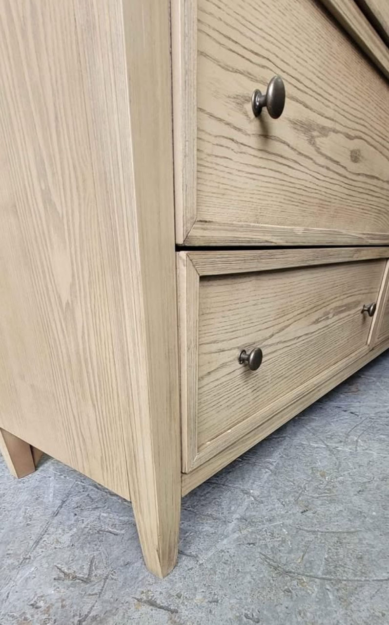 Thumbnail: New 6 Drawer Dresser, Natural Wood Finish
