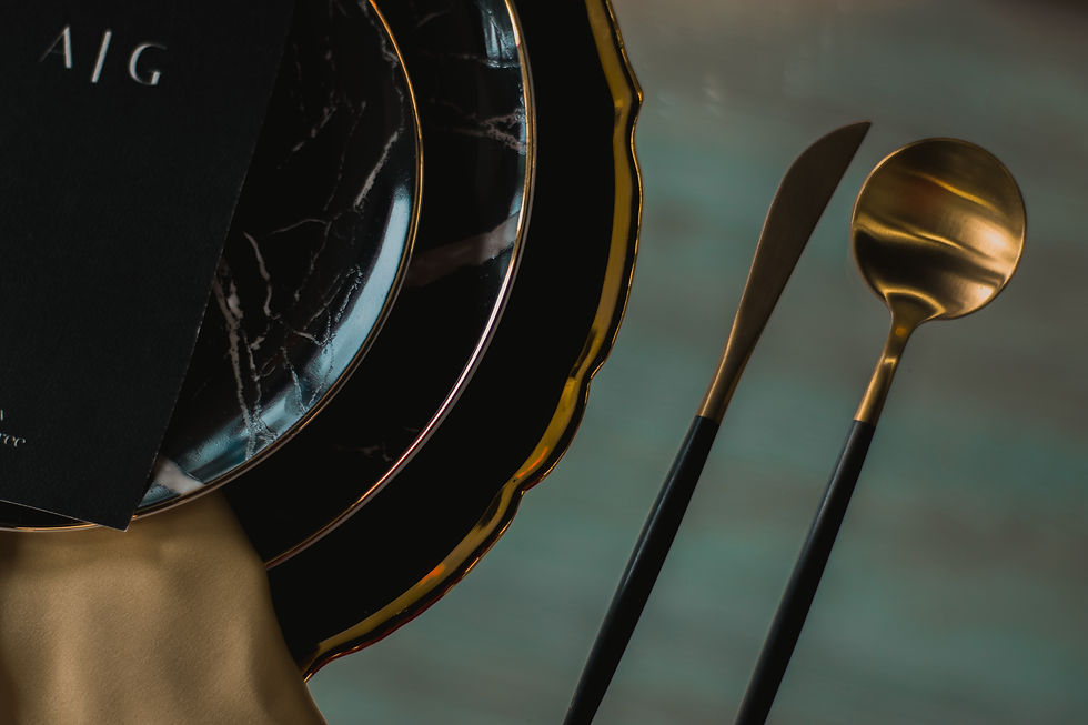 Thumbnail: Black & Gold Lia Collection
