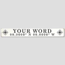 Thumbnail: Customized Rose Compass Sign