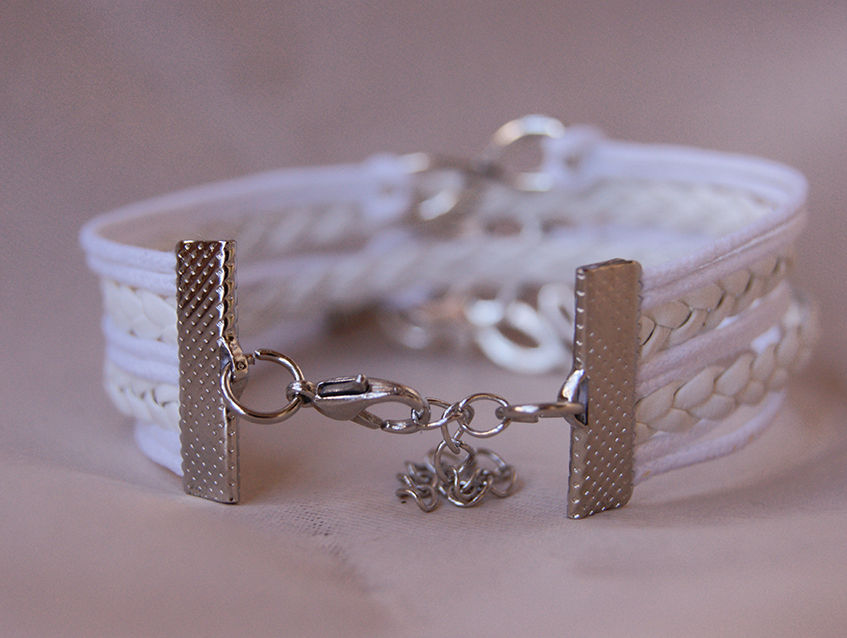 Miniatura: Pulsera con huella/love/infinito.